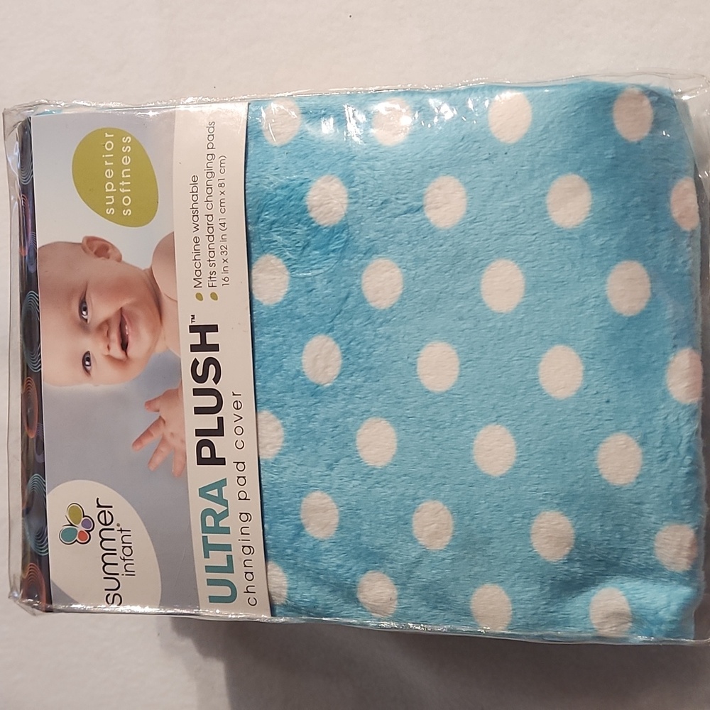 SUMMER INFANT ULTRA PLUSH CHANGING COVER 16 X 32IN GIRLS AND BOYS - Picture 5 of 9